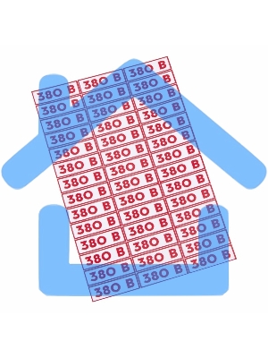 Наклейка знак электробезопасности Rexant 56-0008 