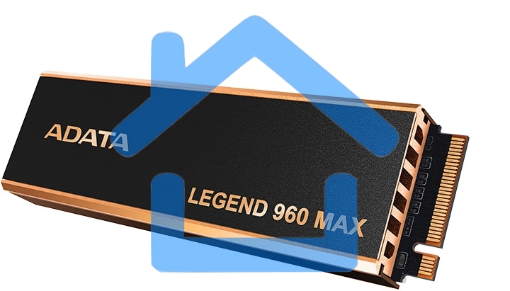 Накопитель SSD   ADATA LEGEND 960 MAX, 4Tb, M.2 2280, PCIe 4.0 x4, NVMe, R/W 7400/6800, с радиатором