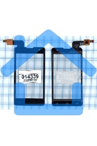 Сенсорное стекло (тачскрин) T399 VER1.2 для DNS S4003, черное