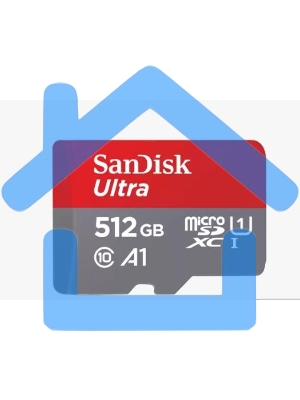 Флеш карта microSD 512Gb SanDisk microSDXC Class 10 Ultra UHS-I A1 140Mb/s