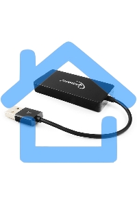 Концентратор USB 2.0 Gembird UHB-U2P4-03, 4 порта, блистер