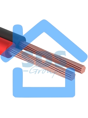 Кабель акустический Rexant 2х0,25 м м², красно-черный, мини-бухта 5 м 01-6101-3-05