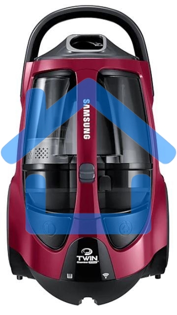 Пылесос Samsung VCC885HH3P красный, 430/2200 Вт, уборка сухая, пылесборник контейнер 2 л