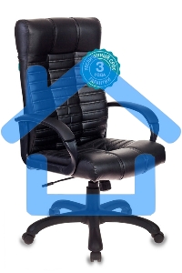 Кресло руководителя Бюрократ KB-10/BLACK черный, искусственная кожа