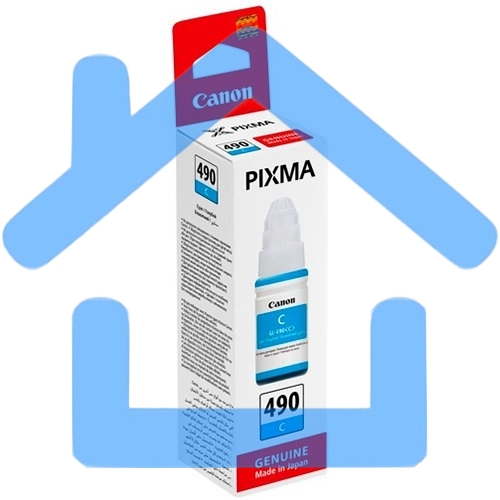 Чернила Canon GI-490C 0664C001 голубой (70 мл) для Canon Pixma G1400/2400/3400