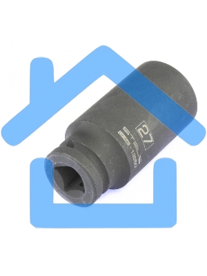 Головка ударная удлиненная шестигранная, 27 мм, 1/2