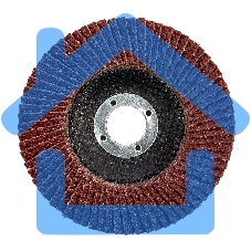 Круг лепестковый торцевой Matrix, P 24, 125 х 22,2 мм