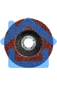 Круг лепестковый торцевой Matrix, P 24, 125 х 22,2 мм