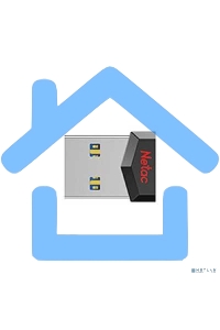 Флешка USB Netac UM81 64 Gb <NT03UM81N-064G-20BK>, USB 2.0, Ultra compact