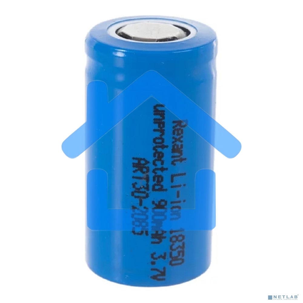 Аккумулятор Li-ion 18350 unprotected 900 mAH 3.7 В Rexant