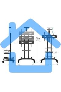 Стойка для телевизора с кронштейном ONKRON TS1881 50