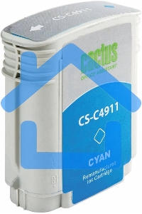 Картридж струйный Cactus CS-C4911 №82 голубой (72 ml) для HP Design Jet 500/800C