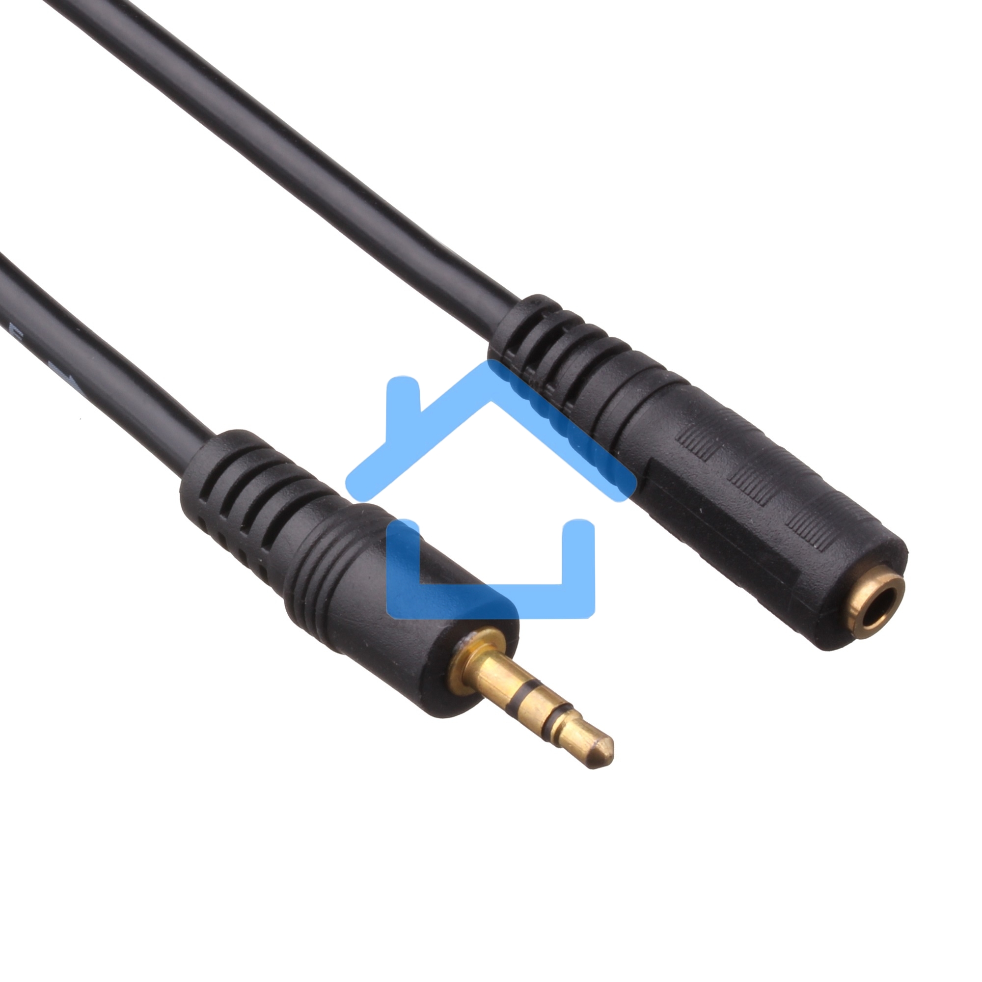 Удлинитель звуковой Exegate (3.5mm Jack M - 3.5mm Jack F) 2.0м позолоченные разъемы