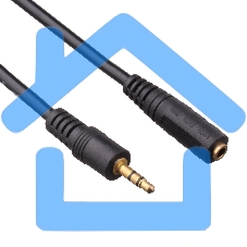 Удлинитель звуковой Exegate (3.5мм Jack M - 3.5мм Jack F) 2.0м позолоченные разъемы