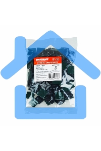 Площадка самоклеящаяся Rexant 25х25 мм, черная, упаковка 100 шт.