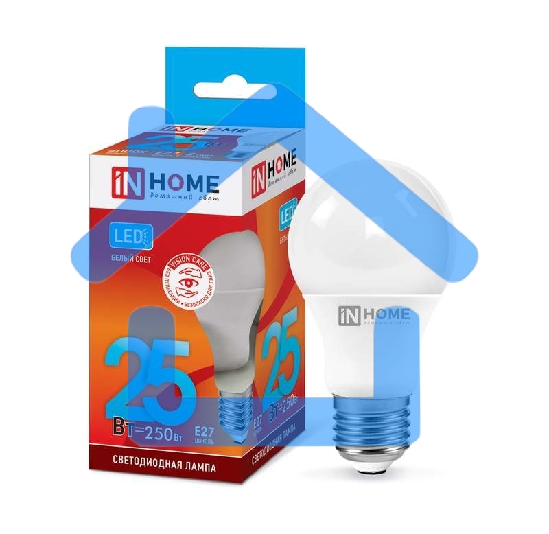 Лампа светодиодная IN HOME LED-A65-VC 25Вт 230В E27 4000К 2250лм 4690612024080