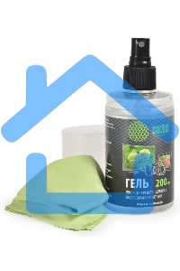 Чистящий набор Cactus CS-S3004 гель 200 мл + салфетка из микрофибры для экранов 200x230 мм