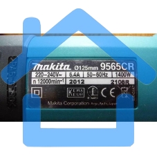 УШМ MAKITA 9565CR ф125мм, 1400Вт, 12000об\м, 3.5кг, кор, муфта SJS, плавный пуск, anti-restart