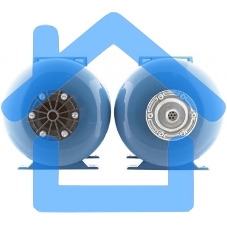 Гидроаккумулятор горизонтальный ГП 50 к, комбинированный фланец