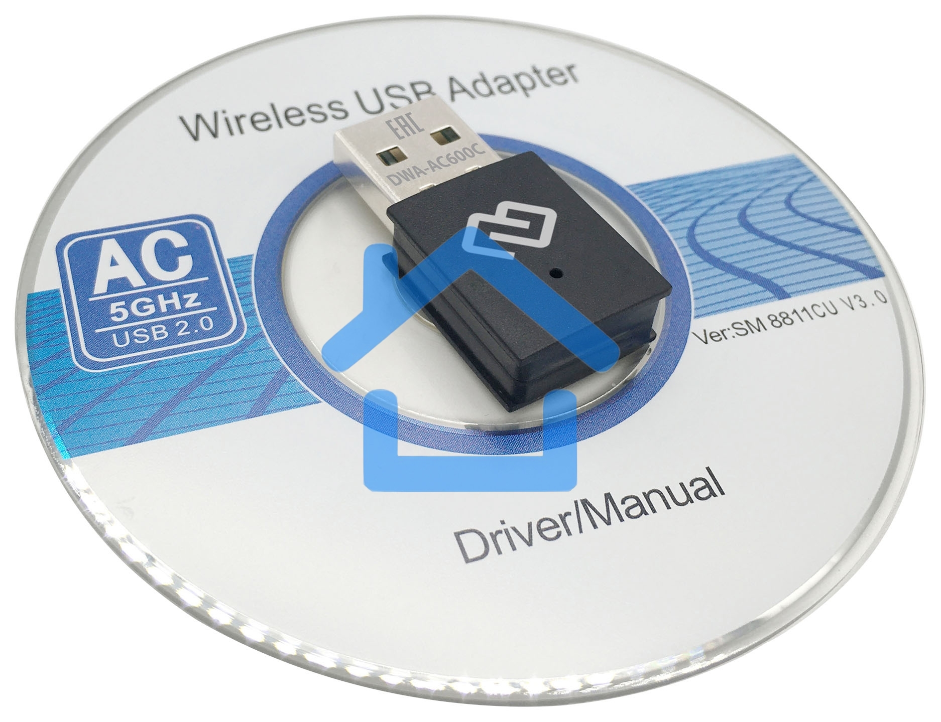 Сетевой адаптер WiFi Digma DWA-AC600C AC600 USB 2.0 (ант.внутр.) 1ант. (упак.:1шт)