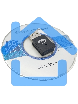 Сетевой адаптер WiFi Digma DWA-AC600C AC600 USB 2.0 (ант.внутр.) 1ант. (упак.:1шт)