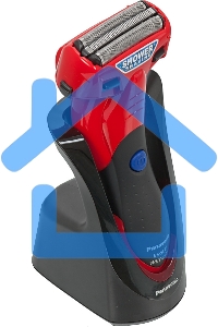 Электробритва сетчатая Panasonic ES-SL41R520 реж.эл.:3 питан.:аккум. красный/черный