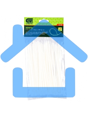 Хомуты, 150 х 3,6 мм, пластиковые, белые, 100 шт. Сибртех