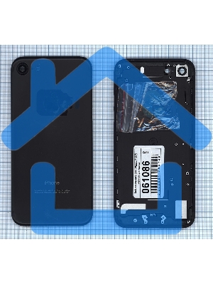 Задняя крышка для iPhone 7 (4.7) черный-пречерный Jet Black