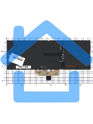 Клавиатура для ноутбука Asus ZenBook 14 UX434FA синяя с подсветкой