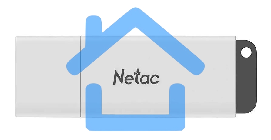 Флешка USB R/W Netac U185 8Gb <NT03U185N-008G-20WH>, USB2.0, с колпачком, пластиковая белая