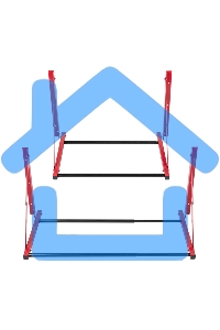 Кронштейн для автомобильных колес настенный складной К-1 Rexant