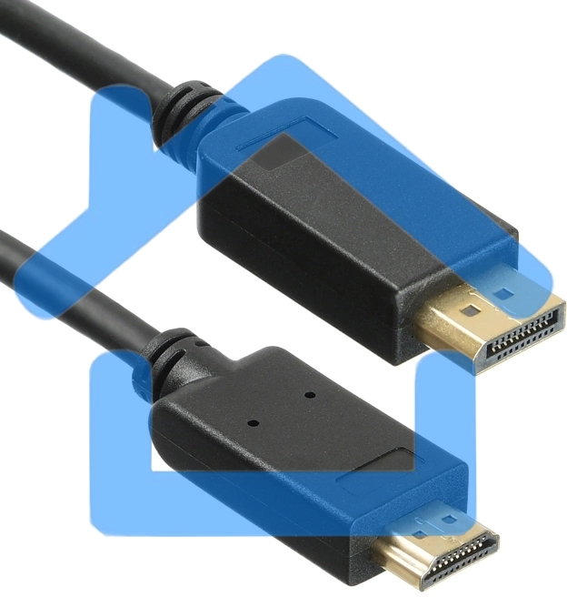 Кабель аудио-видео KingPrice KP-DP1.1-HD1.4-1.5m DisplayPort (m)/HDMI (m) 1.5м. позолоч.конт. черный