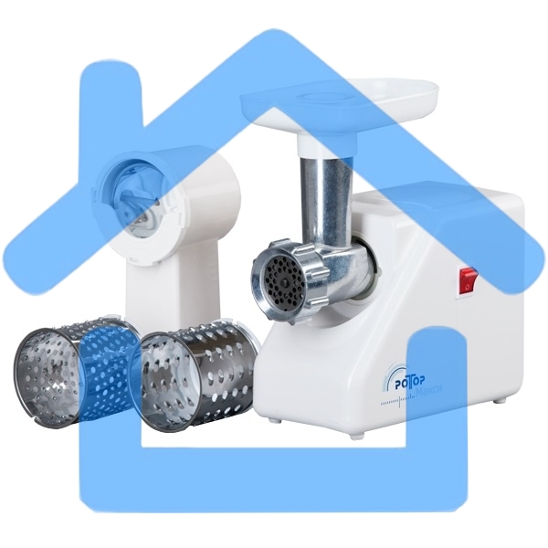 Мясорубка электрическая Ротор-Дива-Р ЭМШ 35/300-4 (с овощерезкой) с функцией реверс, Барнаул