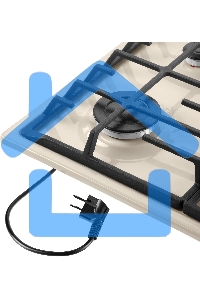 Газовая варочная панель Maunfeld EGHE.64.63CBG.R/G