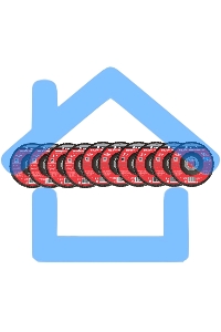 Круг лепестковый торцевой Matrix, P 24, 125 х 22,2 мм