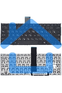 Клавиатура для ноутбука Asus F200CA F200LA F200MA X200 черная, без рамки, плоский Enter