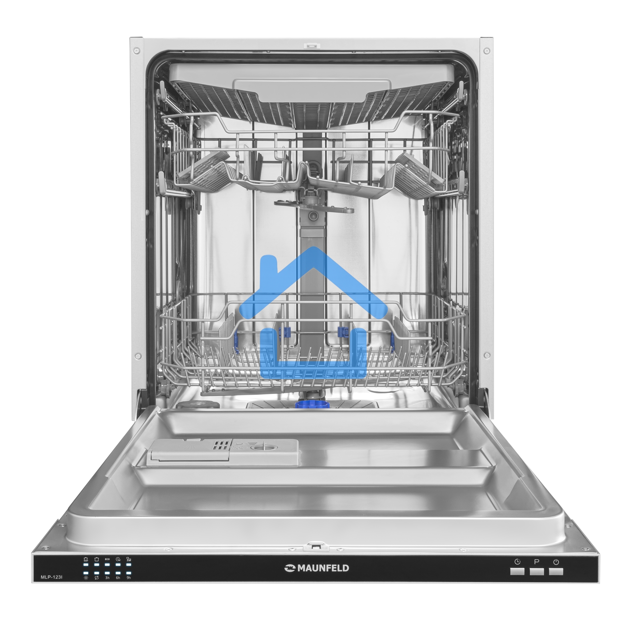Встраиваемая посудомоечная машина Maunfeld MLP-123I, черный, 59.8 см, 14 компл., 49 дБ, класс A++