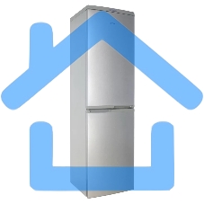 Холодильник DON R-297 MI металлик искристый двухкамерный 225/140л морозилка снизу