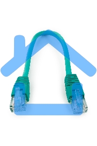 Патч-корд UTP Cablexpertкат.6, 0.25м, литой, многожильный, зеленый