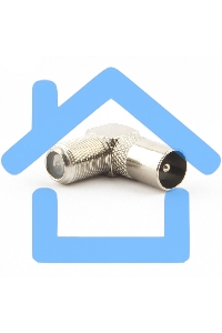 Переходник Cablexpert APL-FTVM-02, F (мама) / TV (папа), 90 градусов, блистер