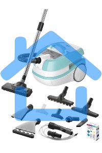 Пылесос Bosch BWD420HYG голубой, 2000 Вт, уборка сухая/влажная, пылесборник контейнер 4 л