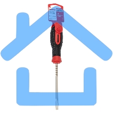 Отвертка шлицевая SL 6х125 мм, трехкомпонентная рукоятка, сталь S2 Rexant