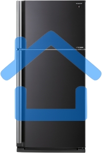 Холодильник Sharp SJ-XE59PMBK черный двухкамерный 430/148 л морозилка сверху