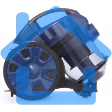 Пылесос SUPRA VCS-1832 синий, 360/1800 Вт, уборка сухая, пылесборник контейнер 2 л