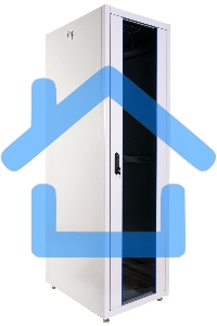 Шкаф телекоммуникационный напольный ЭКОНОМ 42U (800 × 1000) дверь стекло, дверь металл
