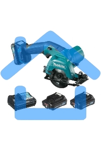 Пила циркулярная MAKITA HS301DWAE10.8В 2х2А·ч Li-ion 1500об\м диск-ф85мм рез-25.5мм 1.6кг чем