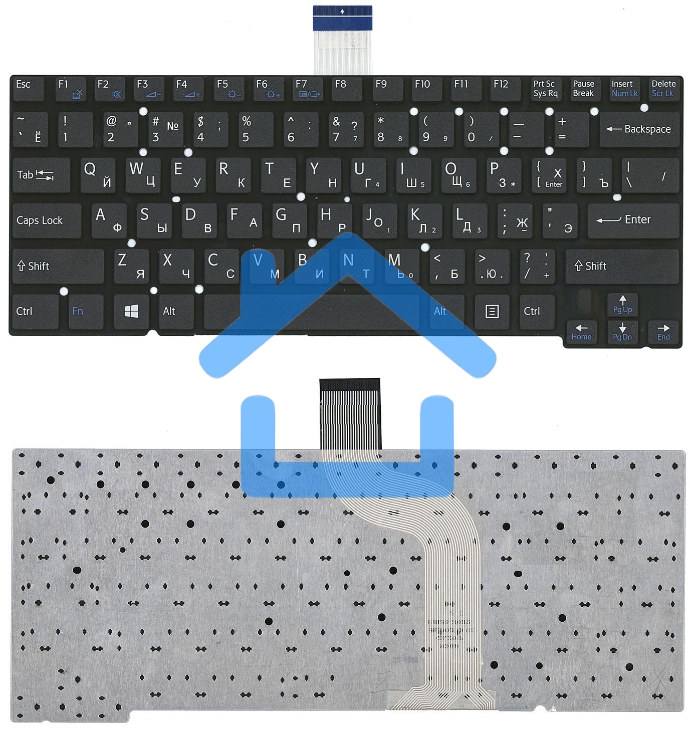 Клавиатура для ноутбука Sony Vaio ultrabook SVT14 SVT13 SVT 14 13 черная