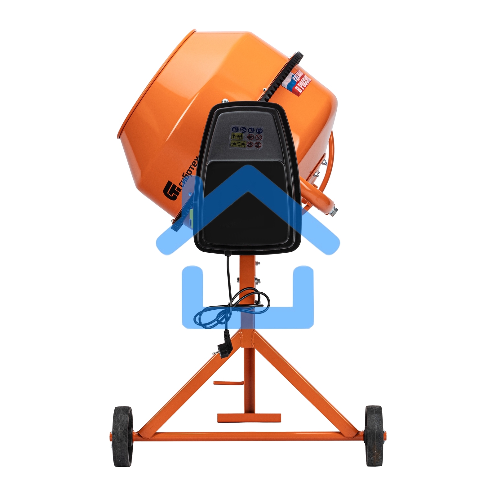 Бетоносмеситель Сибртех БСН-160П 500 Вт, 160 л, полиамидный венец