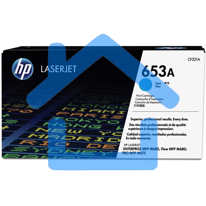 Тонер Картридж HP 653A CF321A голубой для HP MFP M680 (16000стр.)