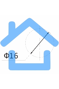 Индикатор Ø16 220V желтый Rexant